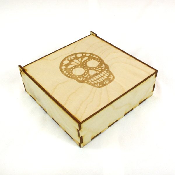 Square Gift Box - Natural For Cheap