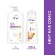 Dove Daily Shine Shampoo 1L & Conditioner 335ml(Combo Pack) on Sale