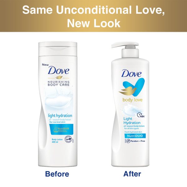 Dove Light Hydration Body Lotion Supply