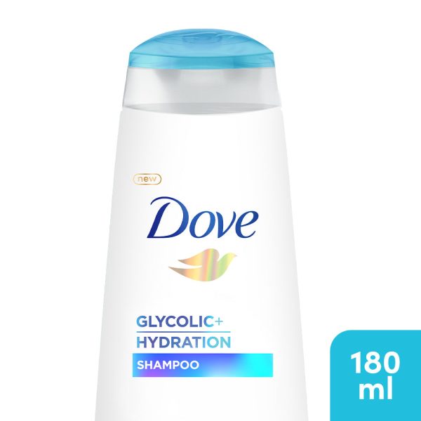 Dove Glycolic Hydration Shampoo - 180ml Online now