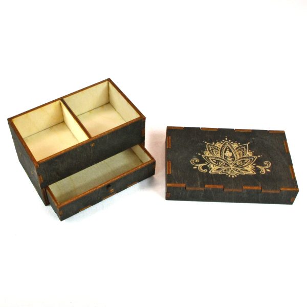 Trinket Boxes-Black Discount