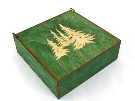 Square Gift Box - Green Cheap