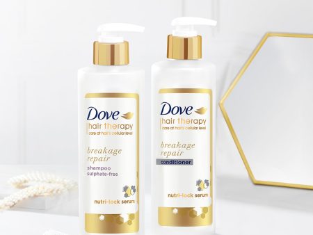 Dove Hair Therapy Breakage Repair Shampoo 380ml & Conditioner 380ml (Combo Pack) Hot on Sale