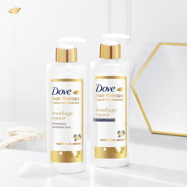 Dove Hair Therapy Breakage Repair Shampoo 380ml & Conditioner 380ml (Combo Pack) Hot on Sale