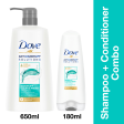 Dove Dandruff Clean & Fresh Shampoo 650ml & Conditioner 175ml (Combo Pack) Cheap