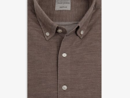 Camicia in velluto tortora Online Sale