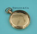 1920s Solid 18k Yellow Gold Tiffany & Co Pocket Watch New York Winds & Runs W817 Supply