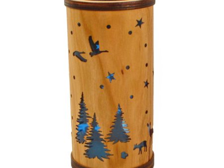 Cherry Veneer Column Light - Woodlands Online Hot Sale