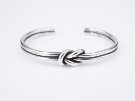 James Avery Lovers Knot Cuff Bangle Bracelet Sterling Silver Retired 7  BS2978 Online Sale