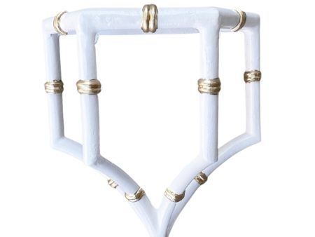 Bamboo Wall Bracket in White Discount