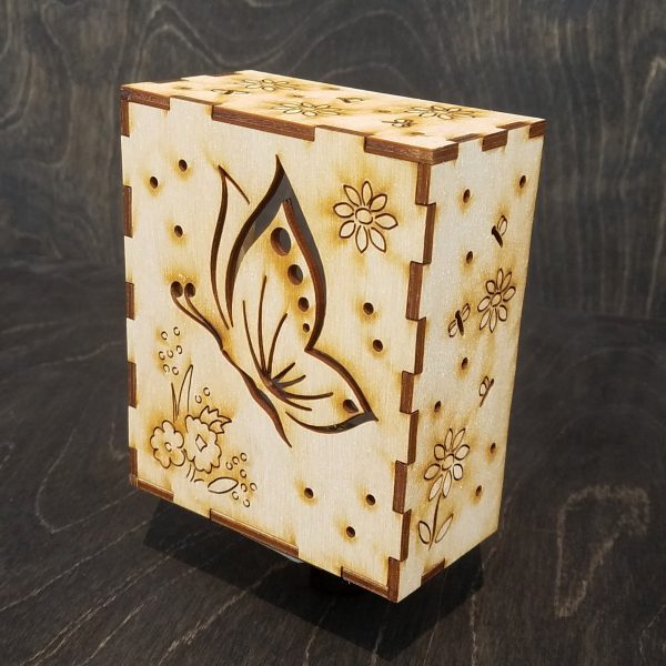 Intricate Wooden Night Light_butterfly Online Sale