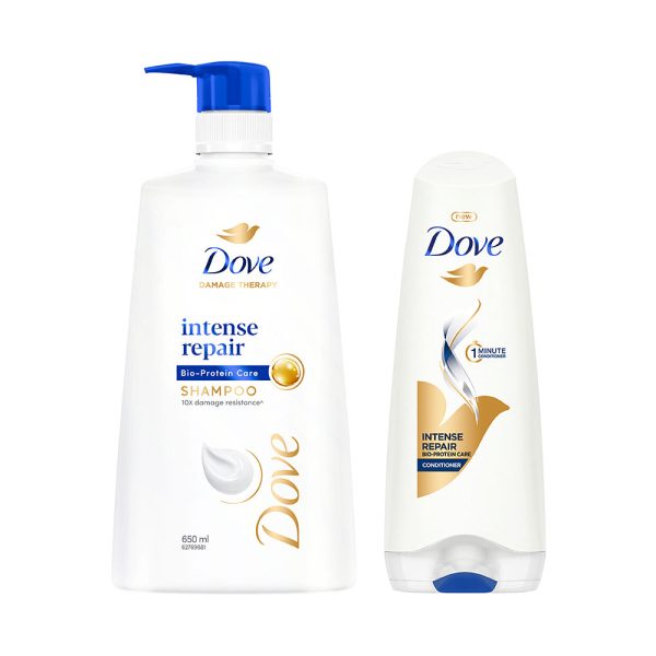 Dove Intense Repair Shampoo 650ml & Conditioner 175ml (Combo Pack) For Discount