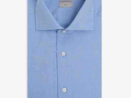 Camicia oxford azzurra slim For Sale