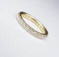 JE Caldwell 18k Gold 1.5ct Natural Diamond Eternity Band Ring Size 6.5 RG3496 Online Sale