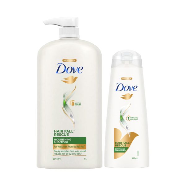 Dove Hair Fall Rescue Shampoo 1L & Conditioner 335ml (Combo Pack) For Discount