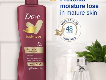 Body Love Pro Age Body Lotion for Mature Skin, Paraben Free 400ml Online Hot Sale