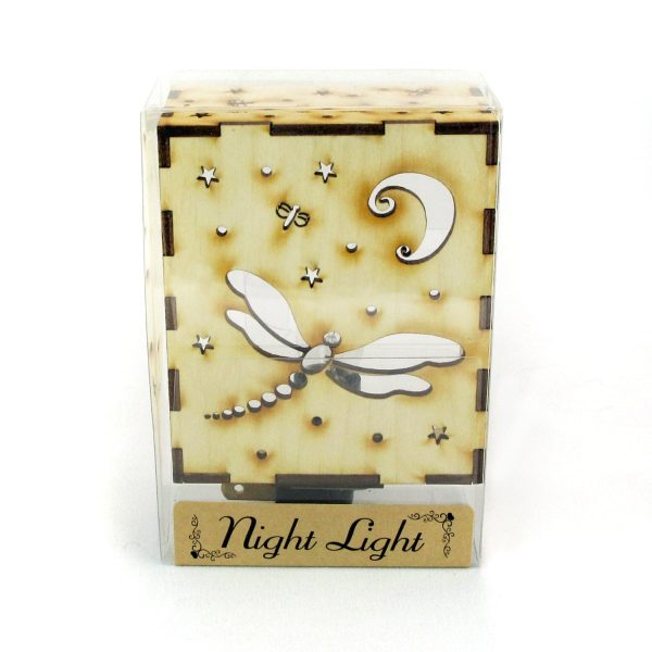 Intricate Wooden Night Light_Dragonfly Supply