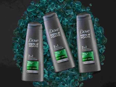 Dove Men+Care Fresh & Clean 2in1 Shampoo+Conditioner, 340 ml Combo (Pack of 3) Cheap