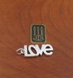 James Avery Love Charm Sterling Silver Block Letter Word Retired CHS1992 Supply