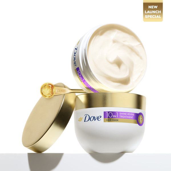 Dove 10 in 1 Shine Revive Treatment Hair Mask 300 ml, for dull hair For Discount