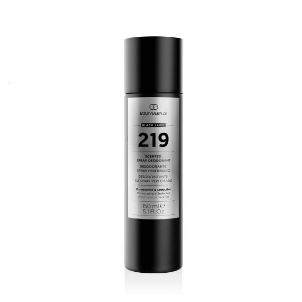 Deodorante spray profumato Black Label 219 Discount