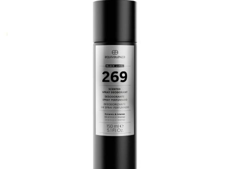 Desodorante spray profumato Black Label 269 Discount