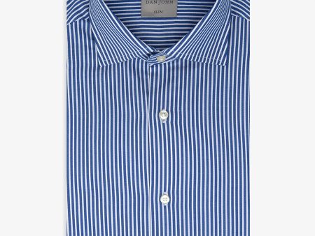 Camicia riga bastoncino blu Hot on Sale