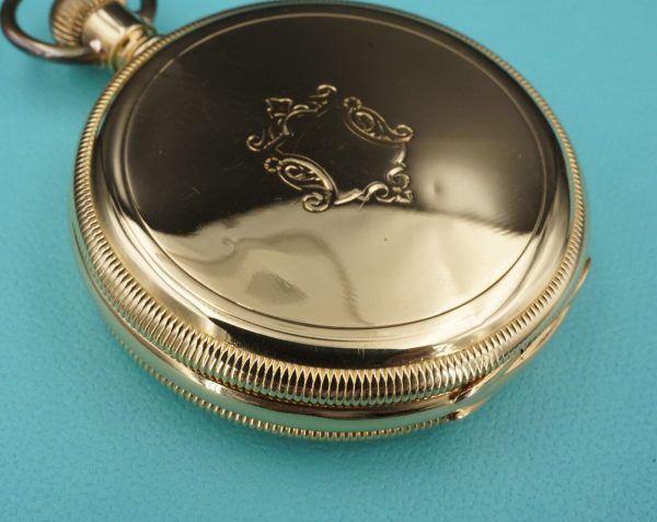 1920s Solid 18k Yellow Gold Tiffany & Co Pocket Watch New York Winds & Runs W817 Supply