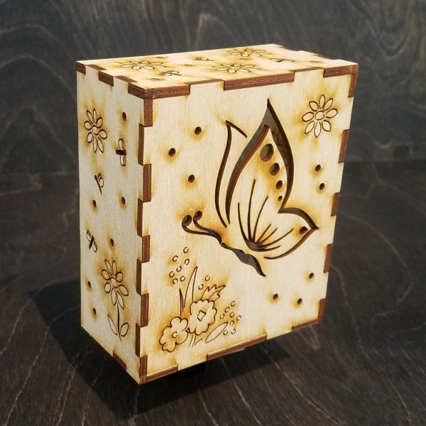 Intricate Wooden Night Light_butterfly Online Sale