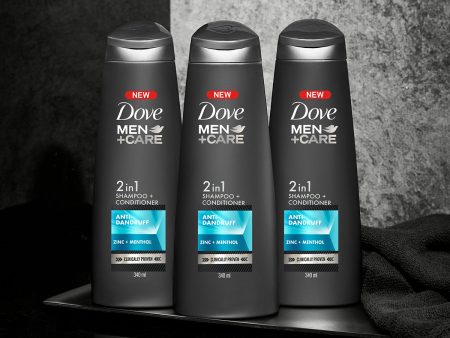 Dove Men+Care Anti Dandruff 2in1 Shampoo+Conditioner, 340 ml Combo (Pack of 3) Online Sale