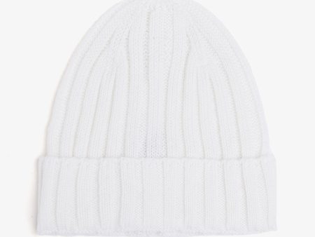 Cappello beanie a costa panna Cheap