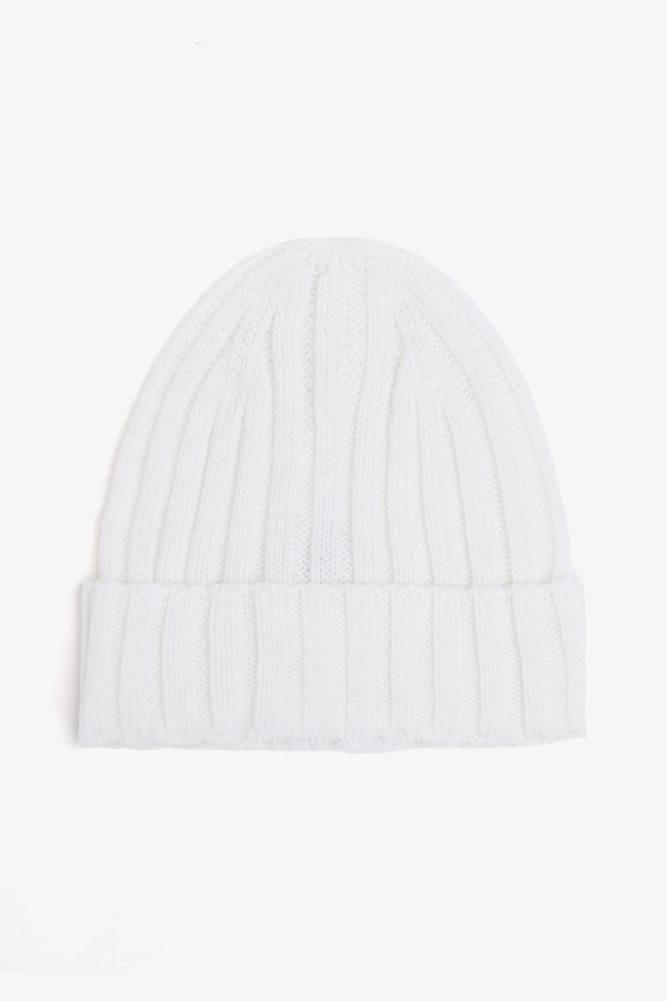 Cappello beanie a costa panna Cheap