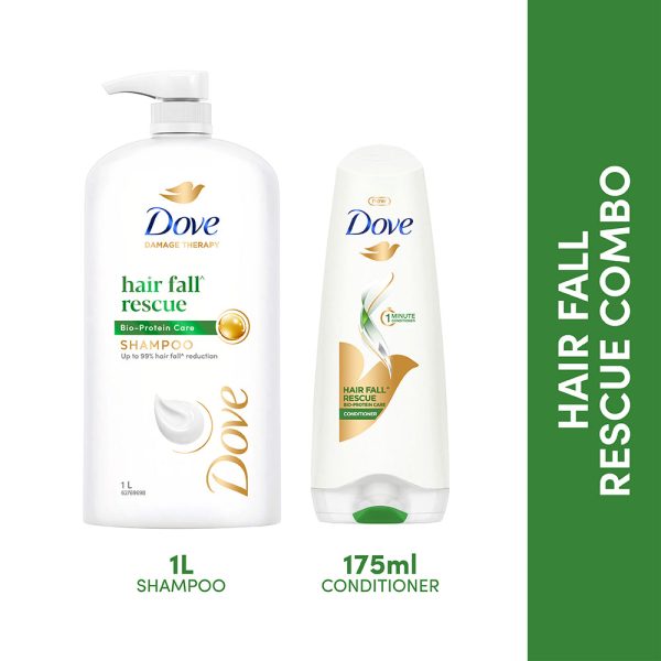 Dove Hair Fall Rescue Shampoo 1L & Conditioner 175ml (Combo Pack) Online