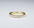 JE Caldwell 18k Gold 1.5ct Natural Diamond Eternity Band Ring Size 6.5 RG3496 Online Sale