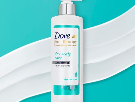 Dove Hair Therapy Dry Scalp Care Moisturizing Conditioner, Sulphate Free, No Parabens & Dyes, With Niacinamide, 380ml Online