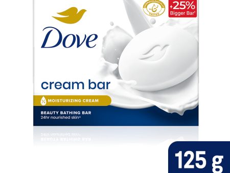 Dove Cream Beauty Bathing Bar - With Nutrient Serum for 24 hr Nourished Skin | 8x125g Discount