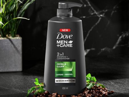 Dove Men+Care Fresh & Clean 2in1 Shampoo+Conditioner For Discount