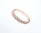 14k Diamond Half Eternity Band Ring Rose Gold Size 6 Designer RG4156 Cheap