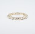 14k Yellow Gold 1ct Natural Diamond Eternity Band Ring Size 6 Anniversary RG4392 Online Sale