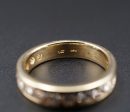 14k Gold Diamond Wedding Band Ring Half Eternity 1ctw Stacker Sz 6.5 RG4109 Discount