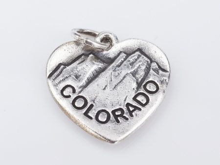 James Avery I Love Colorado Charm Sterling Silver 11 16  Rocky Mountain CHS2003 Discount