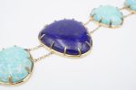 Rarities Carol Brodie Silver Lapis Amazonite 7.5  Station Bracelet BS2861 Online Hot Sale