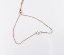 New 14k Rose Gold 0.25 carat Diamond Bolo Bracelet Adjustable 6-8  BG431 Cheap