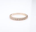 14k Diamond Half Eternity Band Ring Rose Gold Size 6 Designer RG4156 Cheap