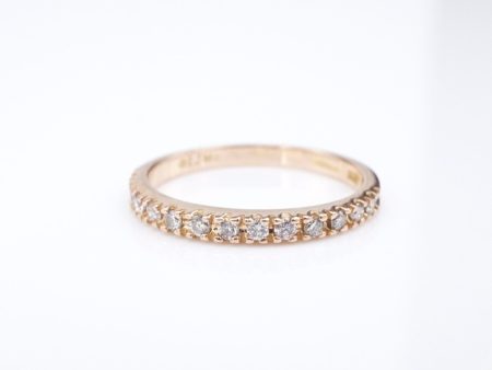 14k Diamond Half Eternity Band Ring Rose Gold Size 6 Designer RG4156 Cheap