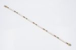 14k Rainbow Diamond Tennis Bracelet Yellow Gold The Last Line 2.2 ct 6.5  BG928 Fashion