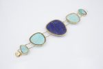 Rarities Carol Brodie Silver Lapis Amazonite 7.5  Station Bracelet BS2861 Online Hot Sale