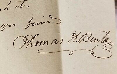 Senator Thomas Benton Letter to William Scott 1824 Henry Clay Autograph Auto Sale