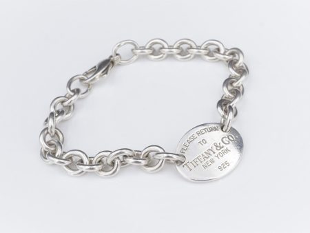 Return to Tiffany Oval Tag Bracelet Sterling Silver 7  BS2712 Online