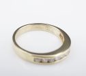 14k Yellow Gold Diamond Half Eternity Wedding Band Stacker Ring Sz 8.25 RG3665A on Sale